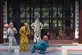 Actor dress up with sunwukong figure play beijing Opera performance in beijing theatre festival