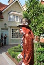 The Mad Hatter in English village Royalty Free Stock Photo