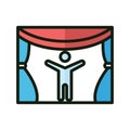 Actor Isolated Vector icon which can easily modify or edit