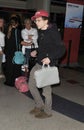 Actor Jesse Eisenberg at LAX airport Royalty Free Stock Photo