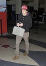 Actor Jesse Eisenberg at LAX airport,CA USA Royalty Free Stock Photo
