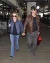 Actor Josh Brolin with wife actress Diane Lane