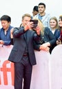 Actor Matt Damon at movie premiere of Ford v Ferrari at Toronto International Film Festival 2019