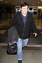 Actor Nathan Lane is seen at LAX airport Royalty Free Stock Photo