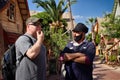 Actor playing Bluto on the set of the Popeye movie