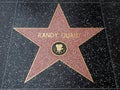 Actor Randy Quaid star with Movie Logo on Hollywood Walk of Fame Royalty Free Stock Photo
