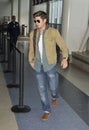 Actor Zac Efron is seen at LAX Royalty Free Stock Photo
