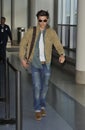 Actor Zac Efron is seen at LAX Royalty Free Stock Photo