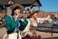 Actors at Arizona Renaissance Festival. Royalty Free Stock Photo