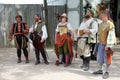 Actors dressed in medieval costumes perform a song at the annual Bristol Renaissance Faire in Kenosha, WI