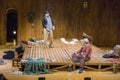 Actors on stage during a theatre play