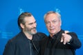 Actors Joaquin Phoenix and Udo Kier during Berlinale 2018 Royalty Free Stock Photo