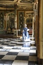 Actors performing daily life in the 18th century in the Palace-Convent of Mafra