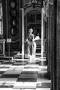 Actors performing daily life in the 18th century in the Palace-Convent of Mafra