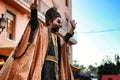 Actors performing at the Medieval Market in Elche