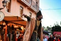 Actors performing at the Medieval Market in Elche