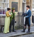 Actors of a period drama filmed by Netflix during breaks