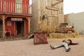 Actors playing the O.K. Corral gunfight in Tombstone, Arizona