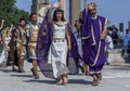 Actors from the Roman re-enactment show at Ephesus in Turkey.