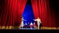 Actors on the stage of Wroclaw Opera House