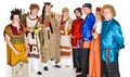 Actors in various costumes