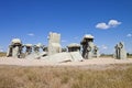 Actraction of carhenge,nebraska usa Royalty Free Stock Photo