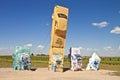 Actraction of carhenge,nebraska usa Royalty Free Stock Photo