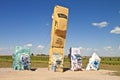 Actraction of carhenge,nebraska usa