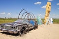 Actraction of carhenge,nebraska usa Royalty Free Stock Photo