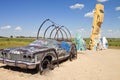 Actraction of carhenge,nebraska usa