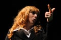 An actress of the Barcelona Theater Institute, plays in the comedy Shakespeare For Executives