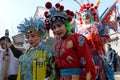 Actress of beijing opera in holiday ceremony Royalty Free Stock Photo