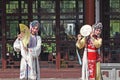 Opera Actress dress up for chinese opera show in beijing theatre festival