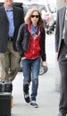 Actress Ellen Page is seen at LAX Royalty Free Stock Photo