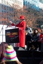 Actress Jane Fonda speaks at a conservationist rally in Washington DC