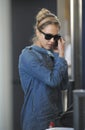 Actress Jessica Alba is seen at LAX