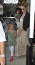 Actress/model Heidi Klum with kids at LAX airport