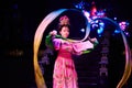Actress performing Sichuan Long sleeve dance