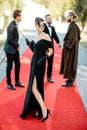 Actress on the red carpet Royalty Free Stock Photo