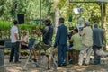 Actress Sharon Stone in Rome, Italy, during the filming of the Pupi Avati movie `A Boy of Gold` on July 22, 2013