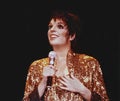 Liza Minnelli Performs at a Chicago Concert Royalty Free Stock Photo