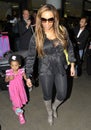 Actress/spice girl Melanie Brown aka Mel B at LAX