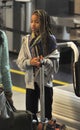 Actress Willow Smith daughter of Will Smith at LAX Royalty Free Stock Photo