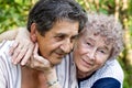 Actual gladness of elderly people Royalty Free Stock Photo