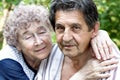 Actual gladness of elderly people Royalty Free Stock Photo