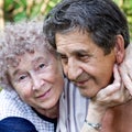 Actual gladness of elderly people Royalty Free Stock Photo