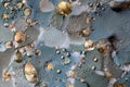 Mould aka mold, fungi macro. Putrefaction, decomposition of organic matter etc. Royalty Free Stock Photo