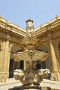 Fuente barroca en el interior de la Real FÃÂ¡brica de Tabacos de Sevilla, AndalucÃÂ­a, EspaÃÂ±a.