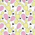 ÃÂ¡actus seamless pattern, vector illustration.