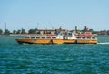 Actv Alilaguna Ferry Boat in Motion in the Venice Lagoon - Veneto Italy